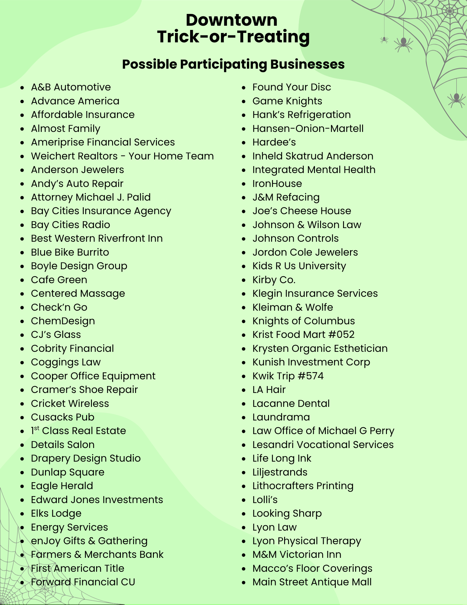 Downtown Trick-or-Treating